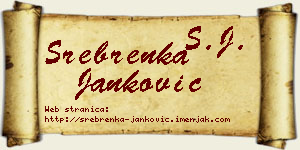 Srebrenka Janković vizit kartica